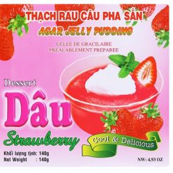 Bột rau câu 3K vị Dâu hộp 140g