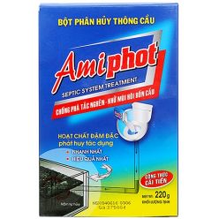 Bột thông bồn cầu Amiphot hộp 220g