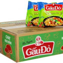 Thùng mì Gấu Đỏ Chay Rau nấm (30 gói)