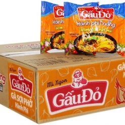 Thùng mì Gấu Đỏ Gà sợi phở hành phi (30 gói)