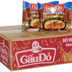 Thùng mì Gấu đỏ Bò bít tết hành phi (30 gói)
