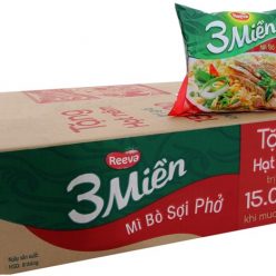 Thùng mì 3 Miền Bò sợi phở (30 gói)