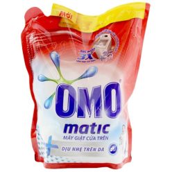 Nước giặt Omo Matic Cửa trên Dịu nhẹ trên da chai 2,4kg