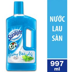 Nước lau sàn Sunlight Cif hương Lily Nhài Tây chai 1kg