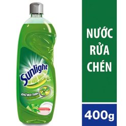 Nước rửa chén Sunlight hương Chanh Trà xanh chai 400g