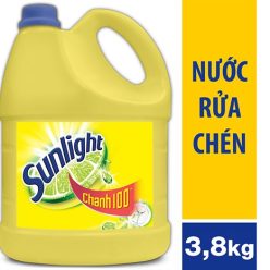 Nước rửa chén Sunlight Chanh 100 can 3,8kg