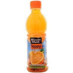 Nước cam nguyên tép Teppy chai 327ml