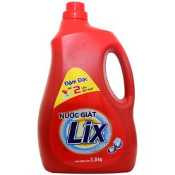 Nước giặt Lix Đậm đặc chai 3,8kg