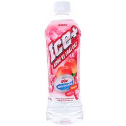 Nước trái cây Ice+ hương Đào chai 490ml