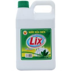 Nước rửa chén Lix Vitamin E hương Trà xanh can 1,5kg