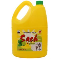 Nước rửa chén Net Sạch Vitamin E hương Chanh can 4kg