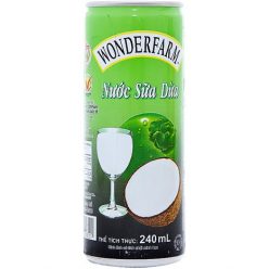 Nước dừa Wonderfarm lon 240ml
