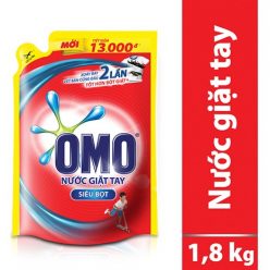 Nước giặt Omo Siêu bọt túi 1,8kg