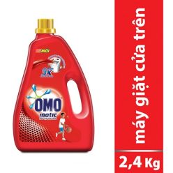 Nước giặt Omo Matic Cửa trên chai 2,4kg