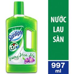 Nước lau sàn Sunlight Cif hương hoa Hạ chai 1kg