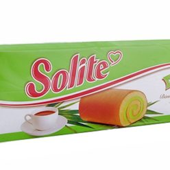 Bánh bông lan cuộn kem lá dứa Solite 360g (20 cái)