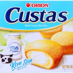 Bánh bông lan nhân kem sữa Custas 276g (12 cái)