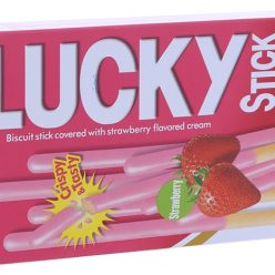 Bánh que Meiji Lucky Stick phủ kem dâu 45g