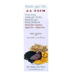Bánh gạo lứt Bà Tích vị mè giòn 100g