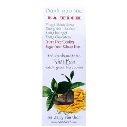 Bánh gạo lứt Bà Tích vị trà xanh matcha 100g