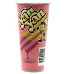Bánh que Meiji Lucky Stick chấm kem dâu 50g
