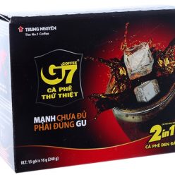 Cà phê đen hòa tan G7 2 trong 1 hộp 240g (15 gói)