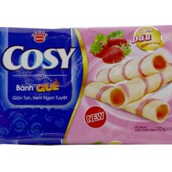 Bánh quế Cosy nhân kem dâu 132g