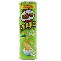 Snack khoai tây Pringles vị kem chua và hành 100g
