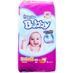 Miếng lót Bobby Newborn 2 cho bé trên 1 tháng (40 miếng)