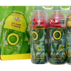 Thùng trà xanh 0 Độ hương Chanh chai 500ml (24 chai)