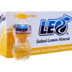 Nước khoáng Leo vị Chanh muối chai 350ml (thùng 24 chai)