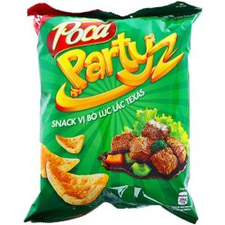 Snack Poca Partyz vị bò lúc lắc 40g