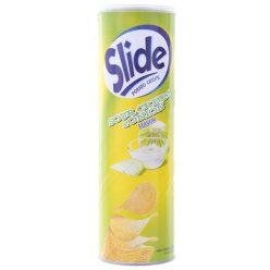 Snack khoai tây Slide vị kem chua và hành 160g