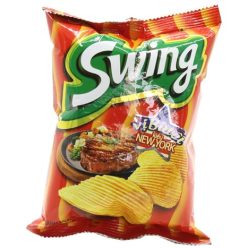 Snack khoai tây Orion Swing vị bò bít tết 34g
