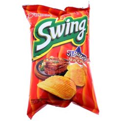 Snack khoai tây Orion Swing vị bò bít tết 48g