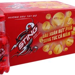 Thùng nước tăng lực Sting Dâu chai 330ml (24 chai)
