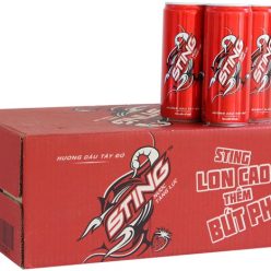 Thùng nước tăng lực Sting Dâu lon cao 330ml (24 lon)
