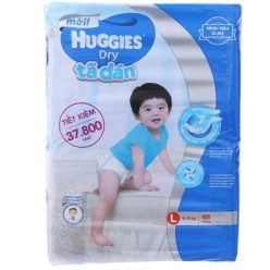 Tã dán Huggies Dry size L cho bé 8 - 13kg (68 miếng)