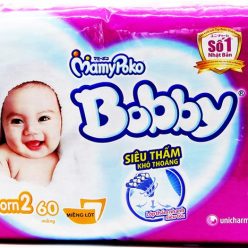 Miếng lót Bobby Newborn 2 cho bé trên 1 tháng (60 miếng)