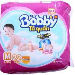 Tã quần Bobby size M cho bé 6 - 10kg (22 miếng)