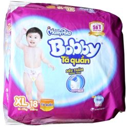 Tã quần Bobby size XL cho bé 12 - 17kg (18 miếng)