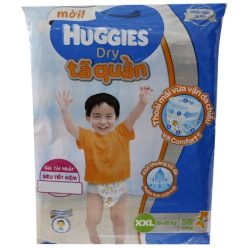 Tã quần Huggies Dry size XXL cho bé 15 - 26kg (56 miếng)
